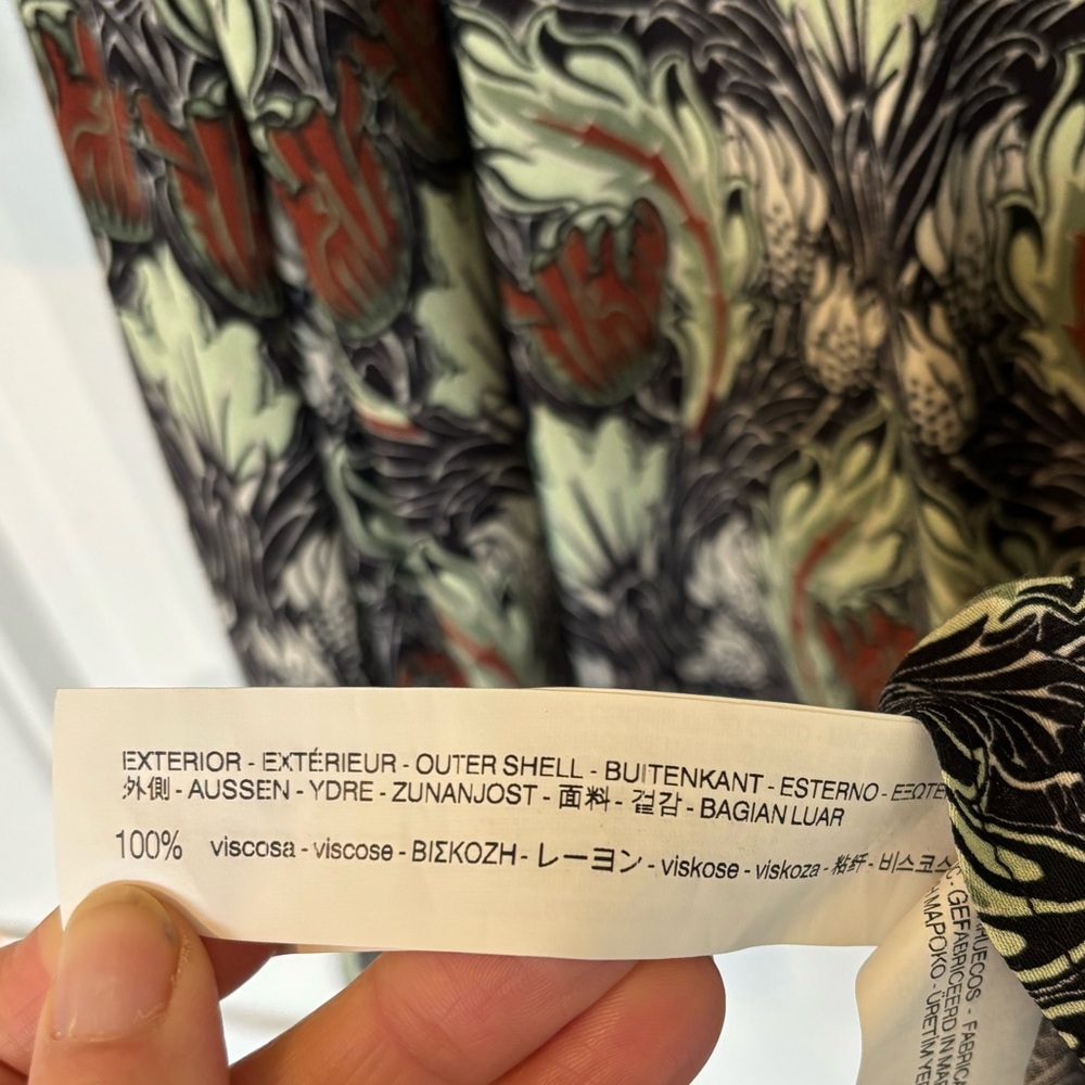 Zara Basic Long Sleeved Floral Patterned Dress Si… - image 14